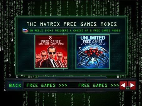 Фриспины в игре Matrix