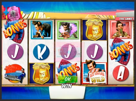 Бонусы и выигрыши в игровом аппарате Ace Ventura