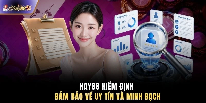 HAY88 kiểm định đảm bảo về uy tín và minh bạch